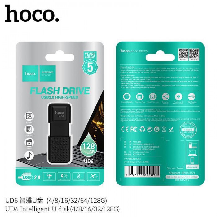 USB chính hãng, USB Hoco UD6 Intelligent 2.0 Chính Hãng - BH 5 Năm,  thiết kế thanh mảnh và gọn nhẹ, coppy siêu nhanh | BigBuy360 - bigbuy360.vn