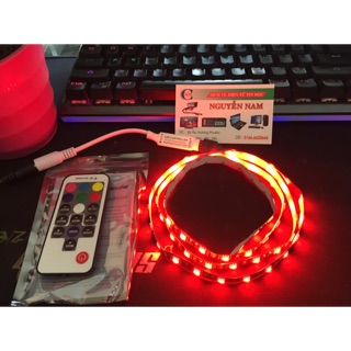 DÂY LED RGB 1M LED ĐUỔI + REMOTE TRANG TRÍ CASE PC