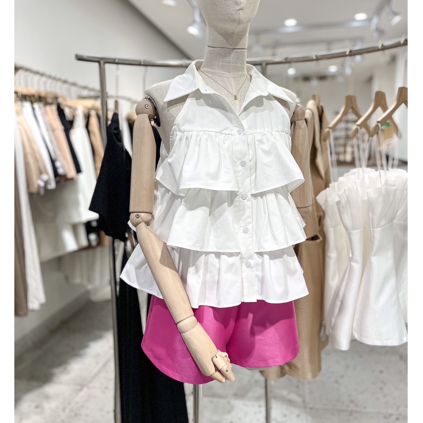 Áo sơ mi sát nách tầng , Peace House Clothing