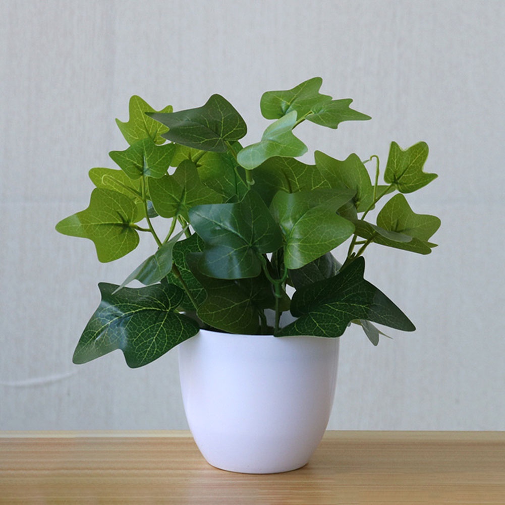 Chậu Cây Giả Để Bàn Trang Trí Văn Phòng/ Tiệc