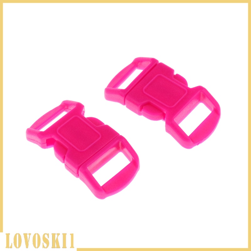 [LOVOSKI1]20x Colorful Buckle Contoured Side Quick Release for   Bracelet 10mm