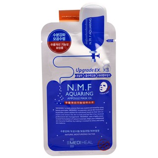 Mặt Nạ Dưỡng MEDIHEAL N.M.F Aquaring Ampoule Mask Upgrade EX x3 Mặt Nạ Cấp Ẩm Cho Da 27ml [chính hãng]
