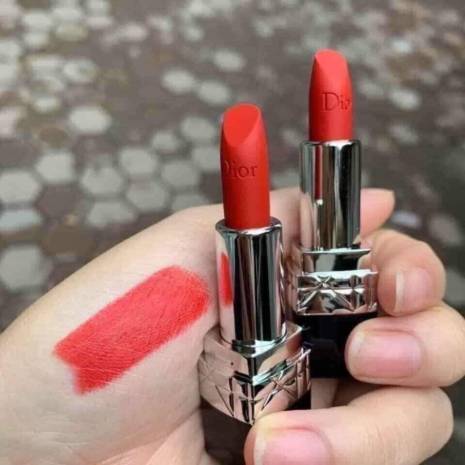 Son chính hãng Dior MINI 999 Rouge Màu Đỏ matte mini 1.5g