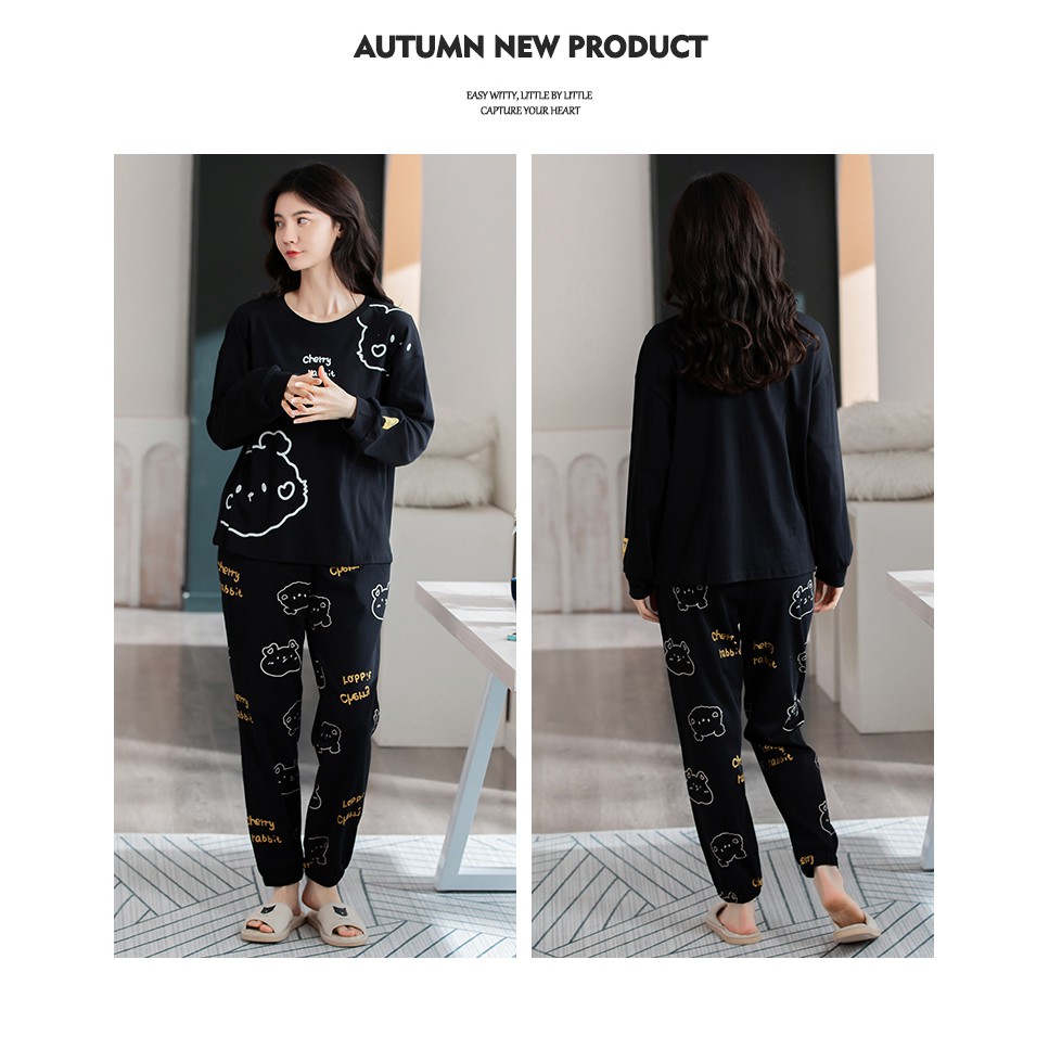 Đồ mặc nhà nữ thu đông chất cotton mịn đẹp - MH5148 | BigBuy360 - bigbuy360.vn