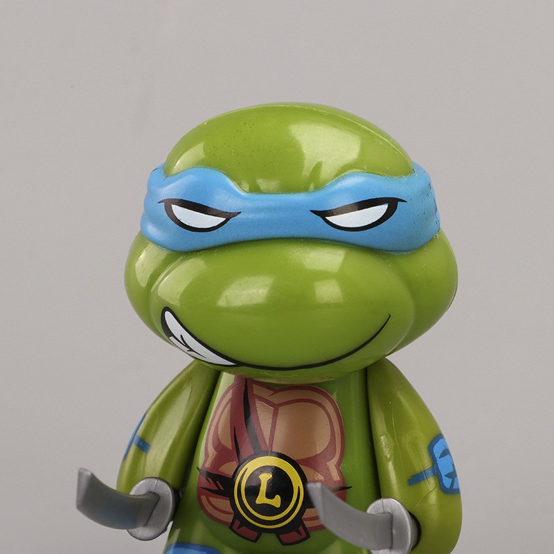 Mô hình - Bộ 04 mô hình Ninja Rùa cao 7 cm Teenage Mutant Turtles Q trang trí Tablo đồ chơi Dontello Leonardo Raphael