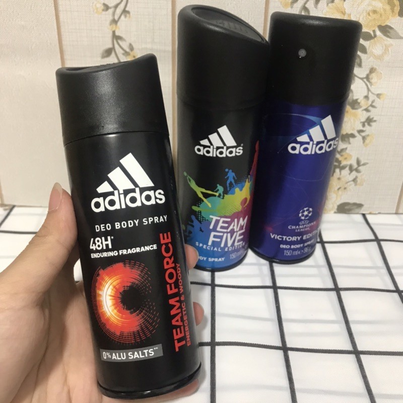 XỊT KHỬ MÙI TOÀN THÂN NAM ADIDAS DEO BODY SPRAY 24H 150ML PHÁP