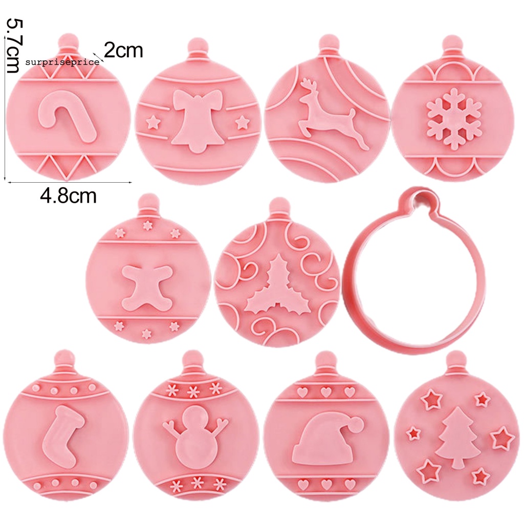 Set 10 Khuôn Làm Bánh Cookie Trang Trí Giáng Sinh