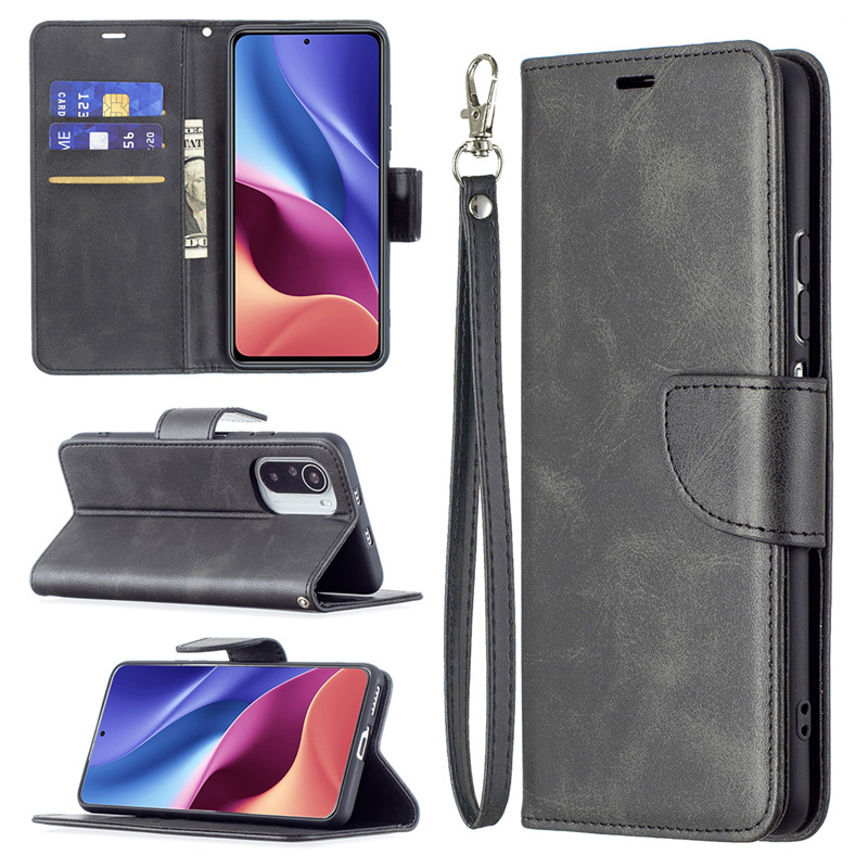 Leather Case Sheep Pattern IPhone XR XS Max I8 I7I6 I5 SE Plus Hand Strap Full Protection Flip Wallet Card Bracket Cover Casing Magnetic Attraction Soft Cover Casing BINFEN COLOR Phone Case Protective Shell