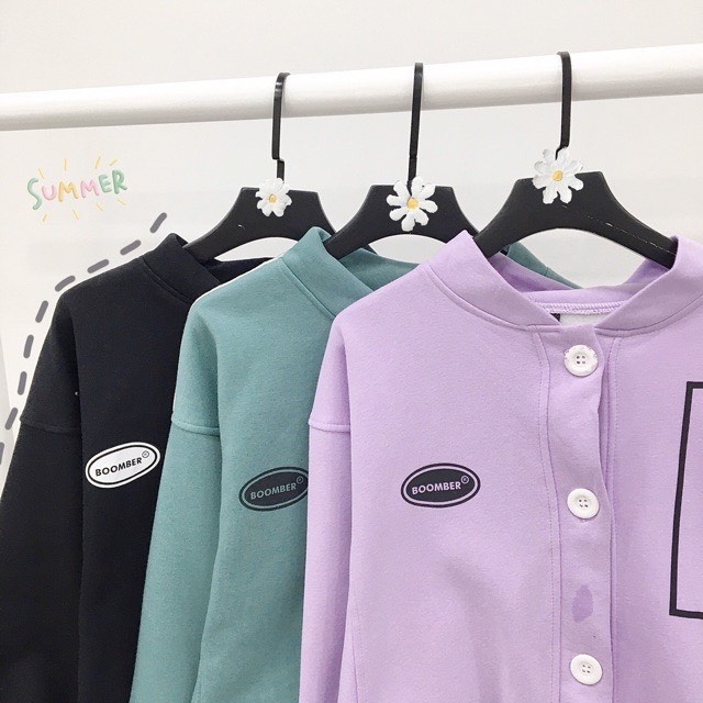 Áo khoác nỉ cardigan nữ form rộng The Delia KNN24 | BigBuy360 - bigbuy360.vn