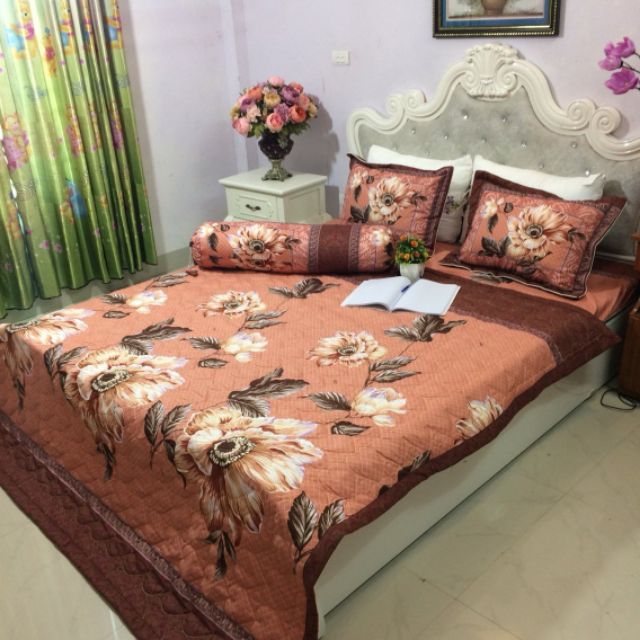 Bộ 5 Món Vỏ Chăn Ga Gối Coton poly cao cấp | BigBuy360 - bigbuy360.vn