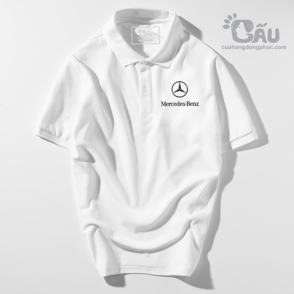 Áo thun Polo GẤU 194 Unisex vải coton 100% y co dãn 4 chiều dày dặn form gerular fit - Meccerdes