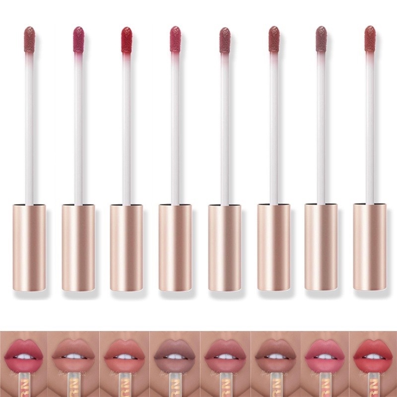 [Hàng mới về] Son kem lì Allen Shaw chống dính cốc không khô môi lâu trôi trang điểm gợi cảm