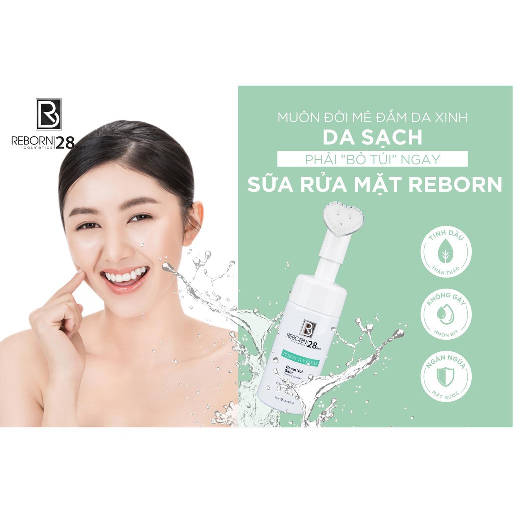 Sữa rửa mặt trà xanh Reborn – Mỹ