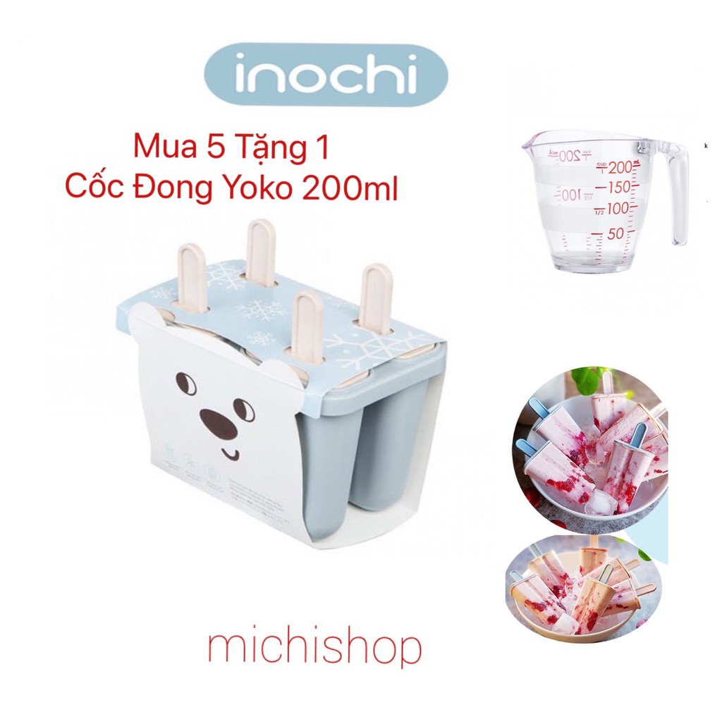 Khuôn Làm Kem Kari, Khuôn Kem Inochi - Việt Nhật Chính Hãng Có Que Cho Bé Nhựa Nguyên Sinh An Toàn (MS0129)