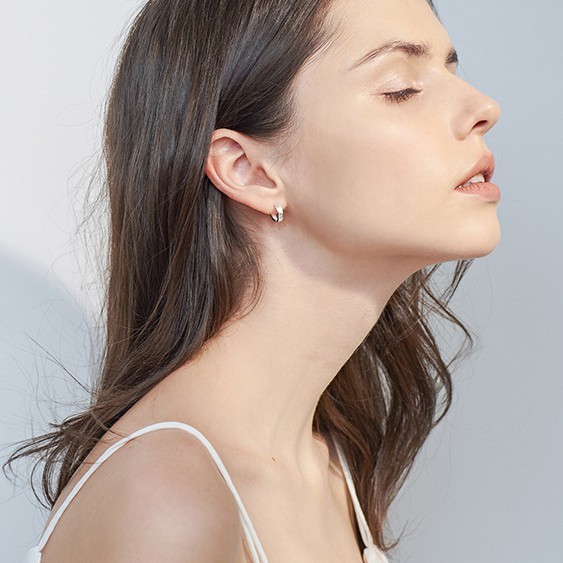 Bông Tai Tròn Đơn Giản Xinh Xắn A68