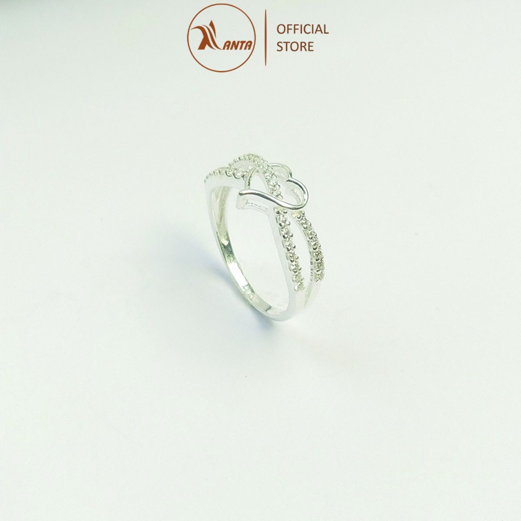 Nhẫn bạc 925 kiểu dáng mặt hình trái tim thời trang cho nữ ANTA Jewelry - ATJ6551M