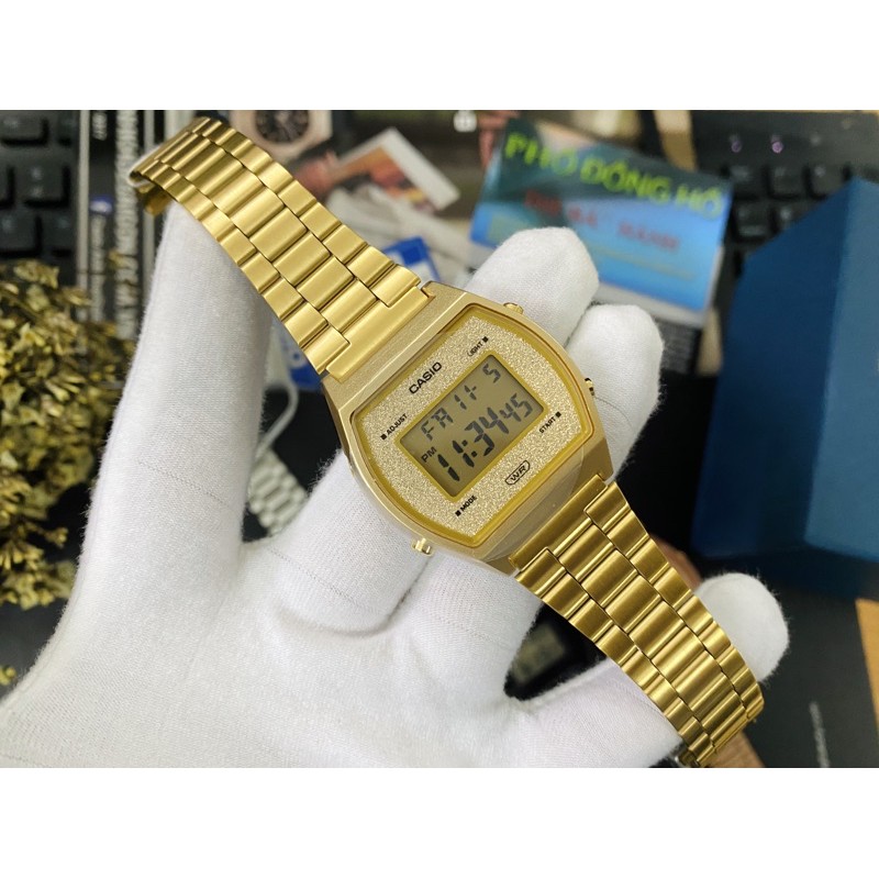 Đồng hồ nữ dây kim loại Casio Anh Khuê B640WGG-9DF