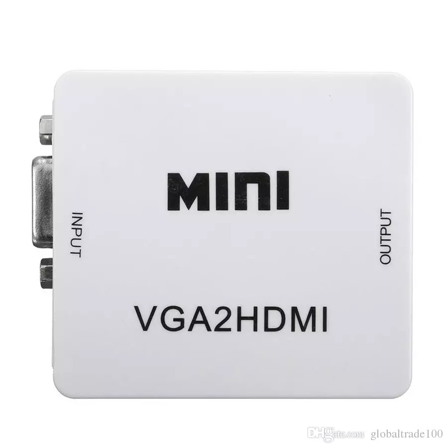 Bộ chuyển đổi tín hiệu từ VGA sang HDMI Mini trắng