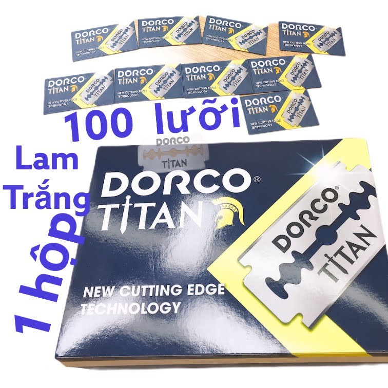 1 hộp dao lam dorco titan ( 100 lưỡi hộp lớn )