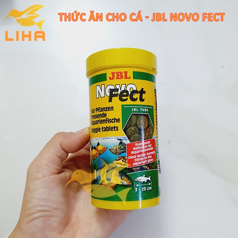 JBL Novo Fect 150gr - Thức Ăn Dán Kính Chứa Tảo Cho Cá