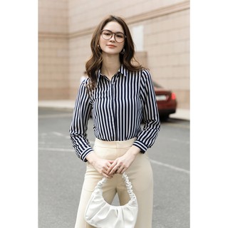 Áo Sơ Mi Lụa Sọc Medium