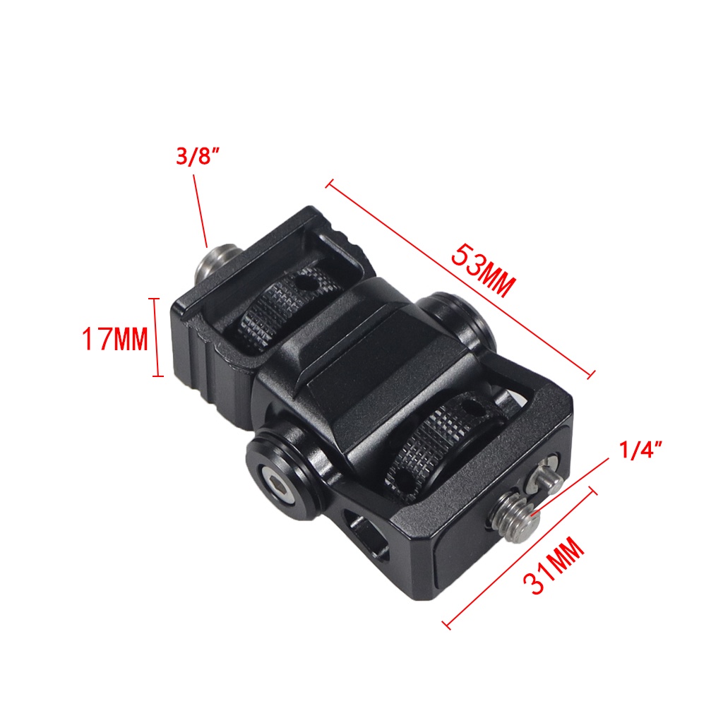 Giá Đỡ Đèn Flash Máy Ảnh DSLR Tùy Chỉnh Kèm Ốc Vít 1 / 4 3 / 8 Tiện Dụng DIY