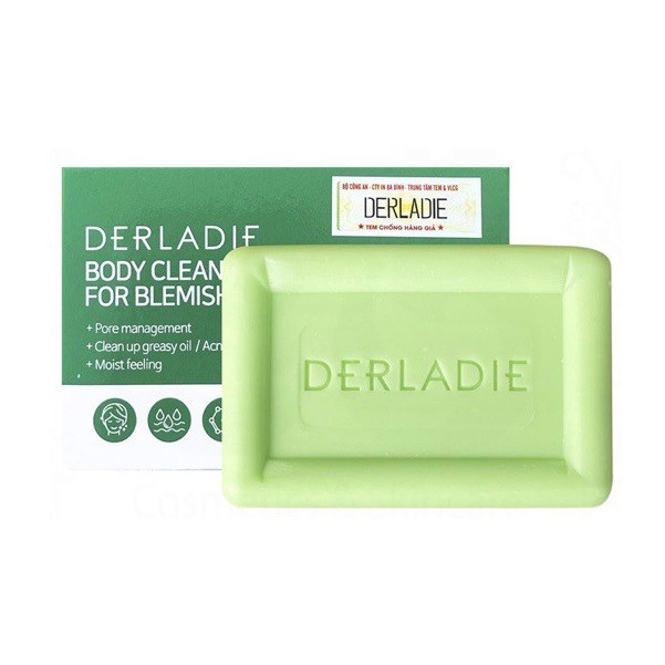 Xà Phòng Derladie - Xà Bông Cục Giảm Mụn Lưng Cơ Thể Derladie Body Cleansing Bar Blemish Skin 50gr