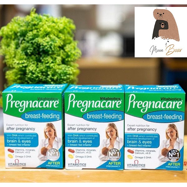 CÓ QUÀ TẶNG Vitamin bú Anh vitamin tổng hợp sau sinh pregnacare Breast-feeding NỘI ĐỊA UK ĐỦ BILL