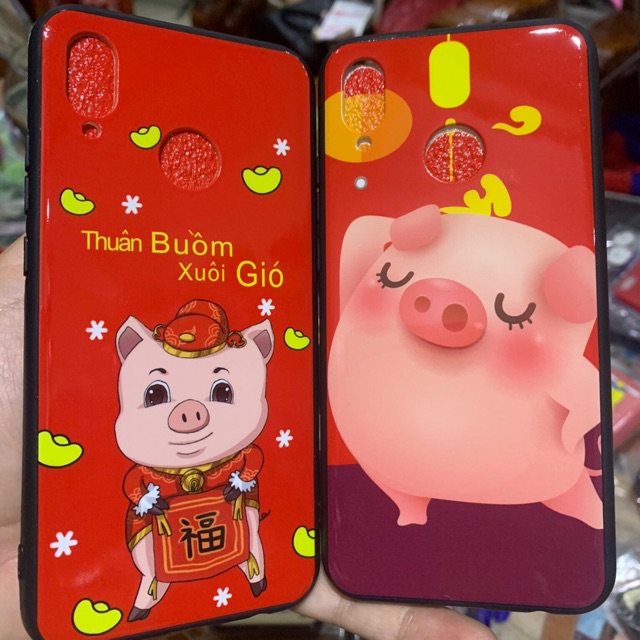 Ốp lưng huawei nova 3E heo chúc tết