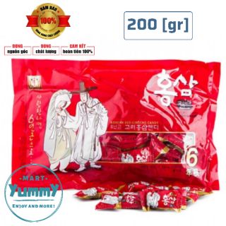 Kẹo hồng sâm ông bà lão gói 200g (Kẹo Sâm Hàn Quốc 200 gram)
