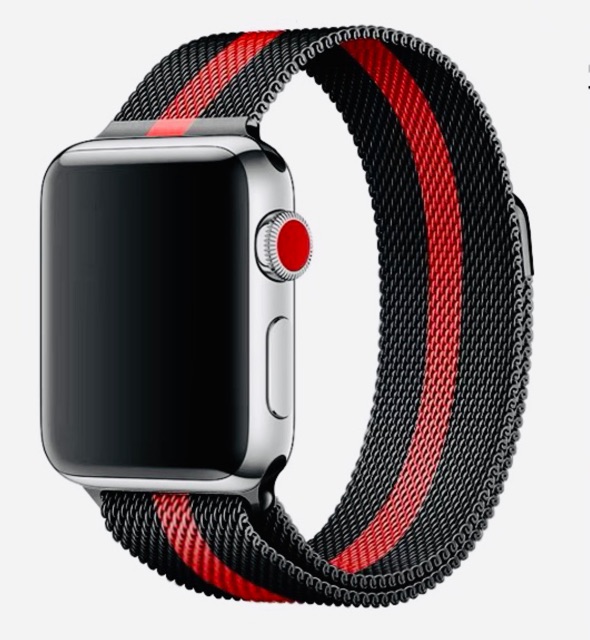 Dây đeo milanese loop sọc đỏ