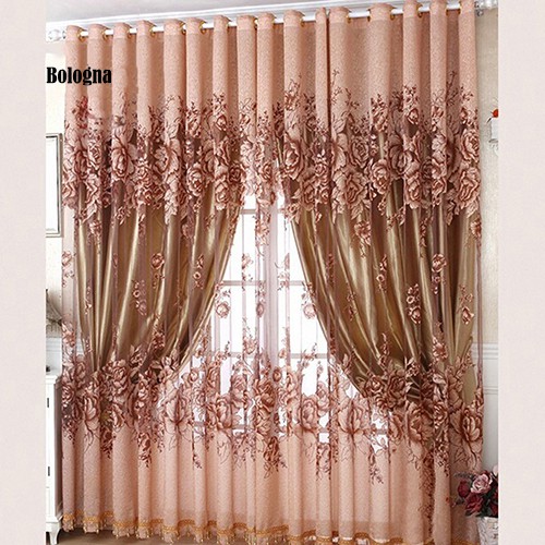 Rèm cửa sổ Vải Tuyn In Hoa Sang Trọng
