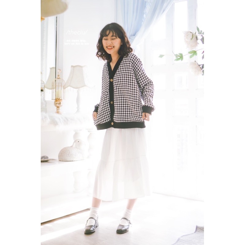 Áo khoác Checkered Cardigan | BigBuy360 - bigbuy360.vn