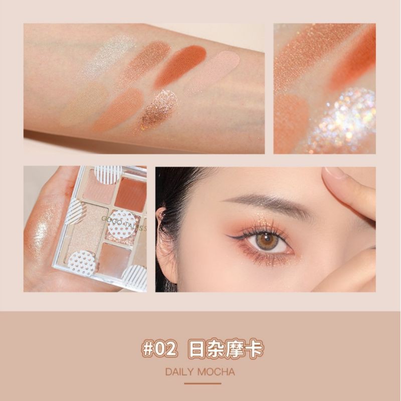 Bảng Phấn Mắt 7 Màu GOGO TALES Bubble Spot Eyeshadow Palette Nội Địa Trung Chính Hãng