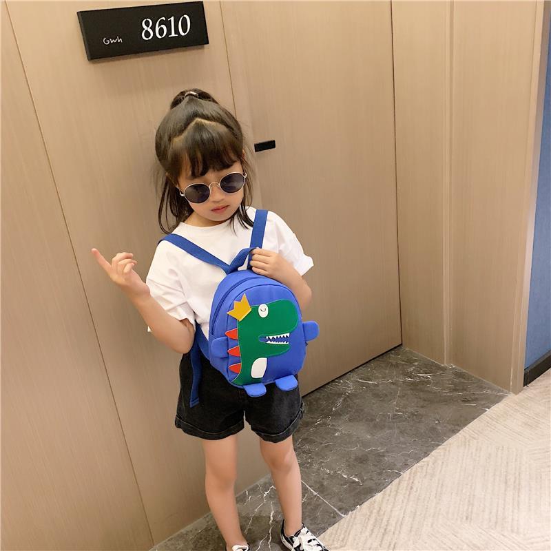 Backpack for kindergarten pupils / boy / girl dinosaur cute cartoon baby / baby's going out bag