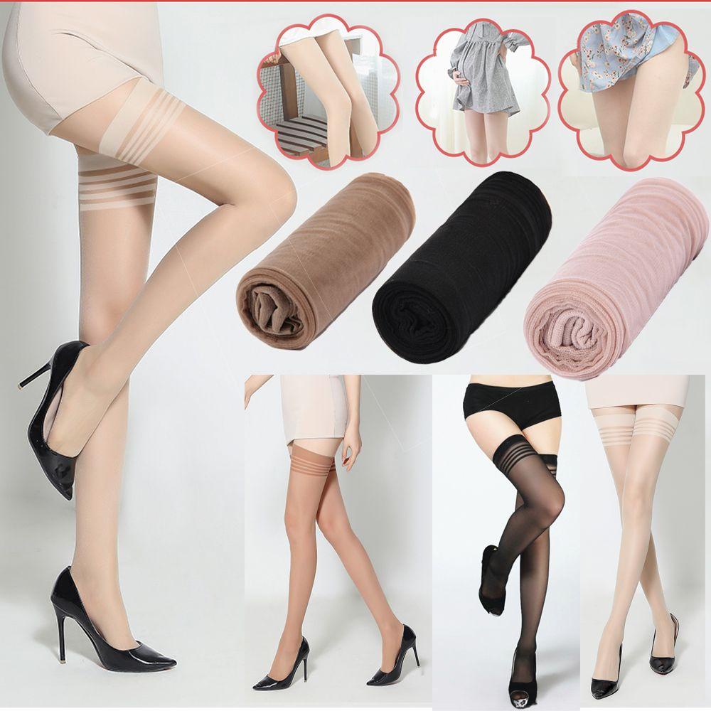 MAXG Tất Đùi Xuyên Thấu Plus Size Cho Nữ