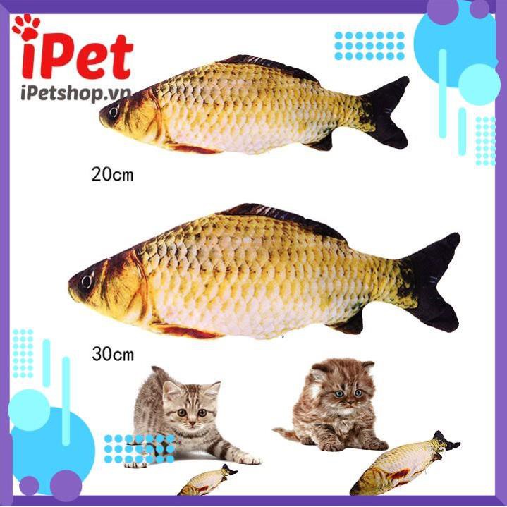 Lyhaiduyen  Cá Nhồi Bông Catnip Hình Cá Chép (Có Dây Kéo) - iPet Shop SU223