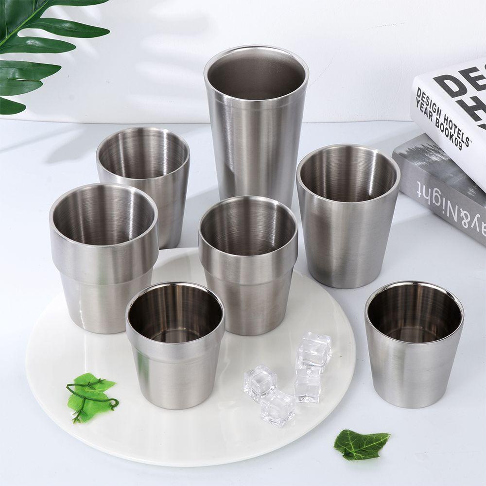 PISTA Cốc Uống Cà Phê Bia Lạnh Hai Lớp Treo Tường Nhỏ Gọn Dành Cho Nhà Bếp Quán Bar