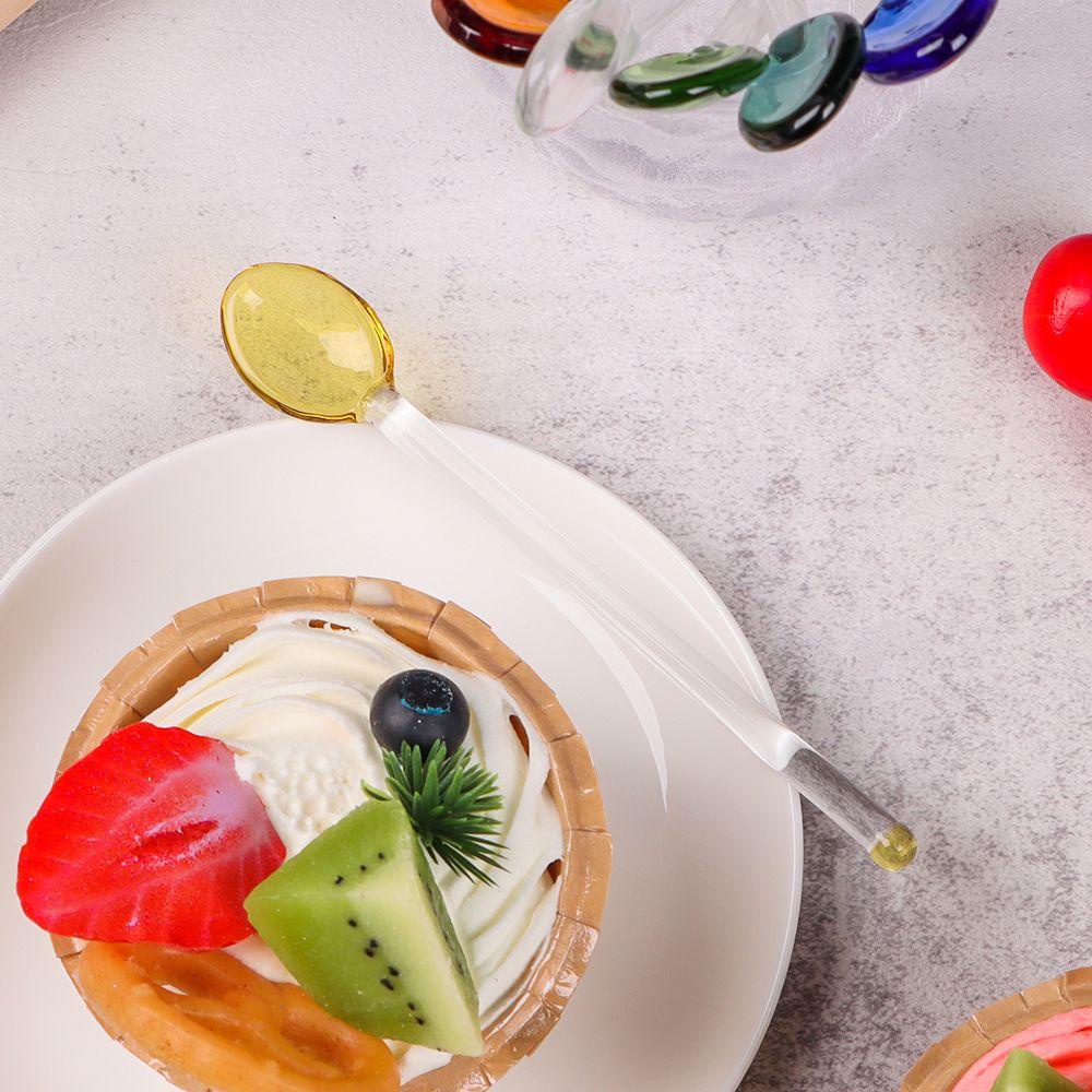 Muỗng Uống Trà Bằng Thủy Tinh Tiện Dụng Kính