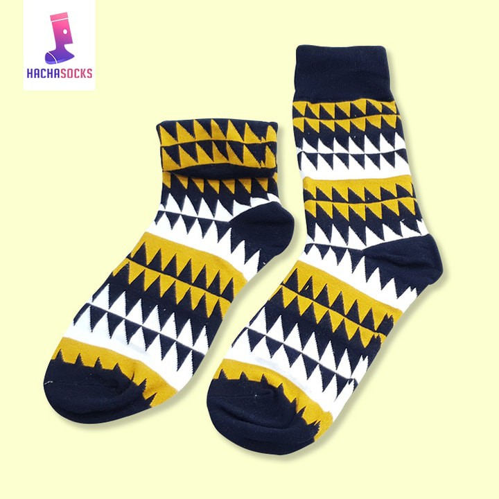 Vớ Tất Nam Họa Tiết Thêu Đẹp Hình Thức Ăn, Trái Cây, Polka Dot