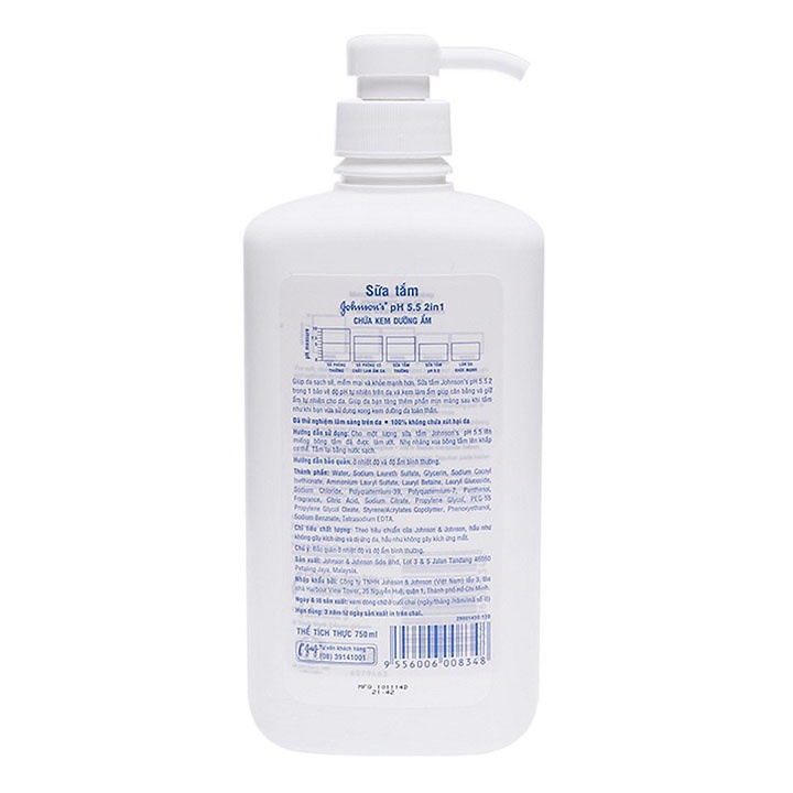 Sữa Tắm pH 5.5 Johnson’s Adult - Chai 750ml