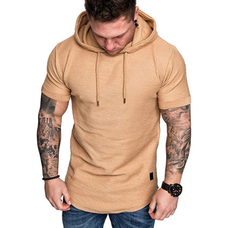 Áo Hoodie Thể Thao Tay Ngắn Thời Trang Mùa Hè Cho Nam