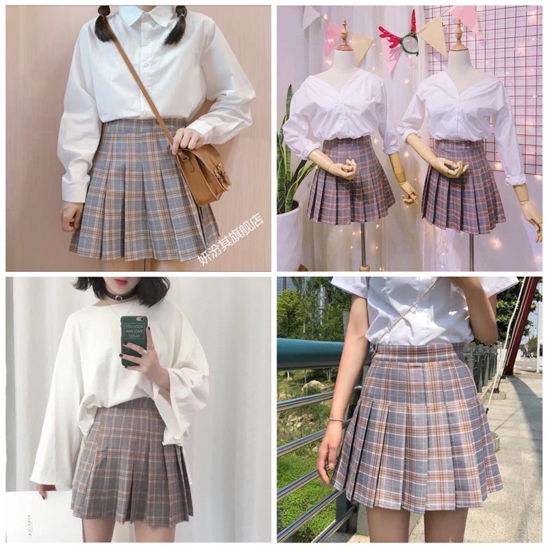 Chân Váy Xếp Ly Tennis Caro - Có Big Size XXL XXXL | BigBuy360 - bigbuy360.vn