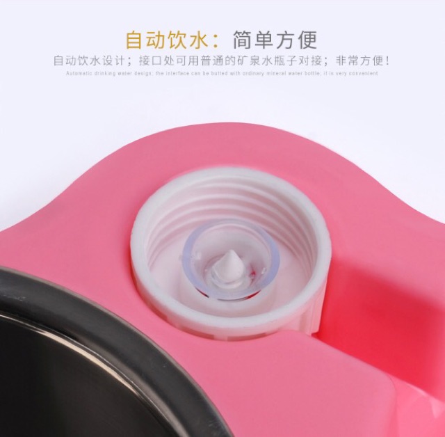 Chén gắn treo chuồng cho chó mèo xịn lồng inox
