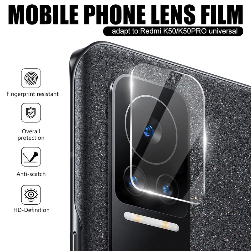 Kính Cường Lực Siêu Mỏng HD Bảo Vệ Ống Kính Máy Ảnh Sau Cho Redmi K50/Redmi K50 K50Pro