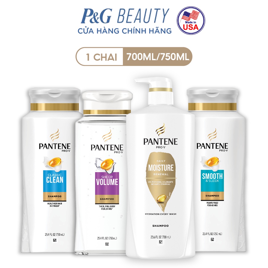 Mới I Dầu Gội Pantene 700/750ml - Mỹ