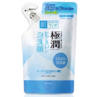 Túi refill sữa rửa mặt tạo bọt HadaLabo Nhật Bản Gokujyun Foaming Cleanser 140ml