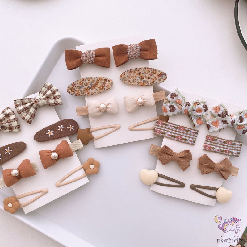 Bộ 8 Kẹp Tóc Kiểu Công Chúa Dễ Thương Cho Bé Gái