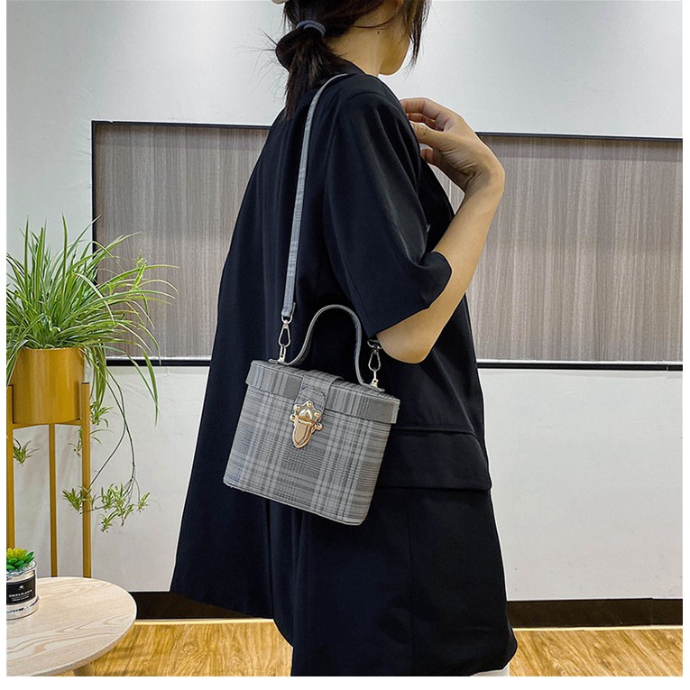 Túi xách nữ LOKADO túi đeo chéo nữ dáng hộp da mềm sang trọng HY168 | BigBuy360 - bigbuy360.vn
