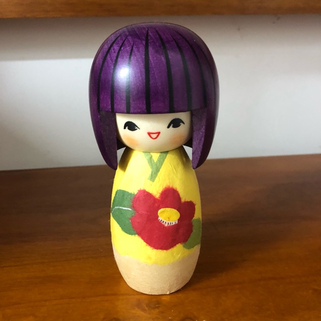 Búp bê gỗ Kokeshi, handmade Nhật Bản